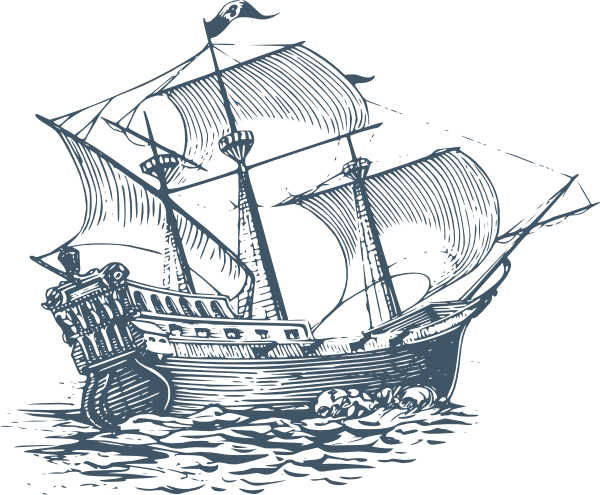 illustration of ship